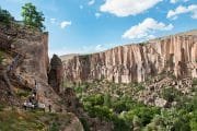 Red valley in Cappadocia