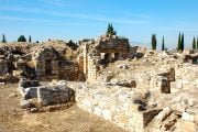 Hierapolis Ancient City, Cleopatra’s Antique Pool and White Travertine Terraces , Hot Springs ( White Travertines ) Cleopatra Swimming Pool , Pamukkale tour