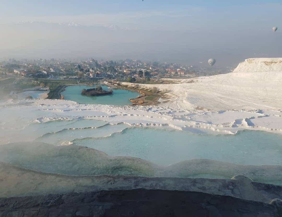 Pamukkale Daily Tour ,Pamukkale & white pools, Hierapolis Ancient City, Cleopatra’s Antique Pool and White Travertine Terraces , Hot Springs ( White Travertines ) Cleopatra Swimming Pool , Pamukkale tour